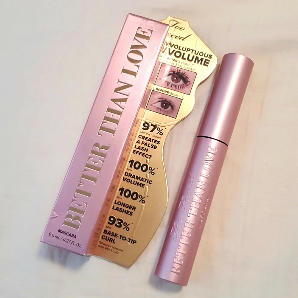 NIB Too Faced Better Than Sex Volumizing Mascara FULL SIZE